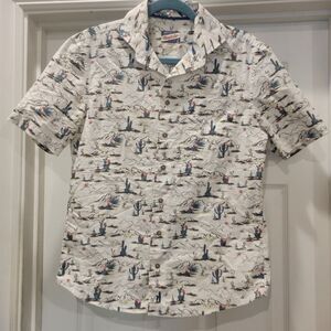 Johnnie-O Hangin' Out Button Up, Size Small